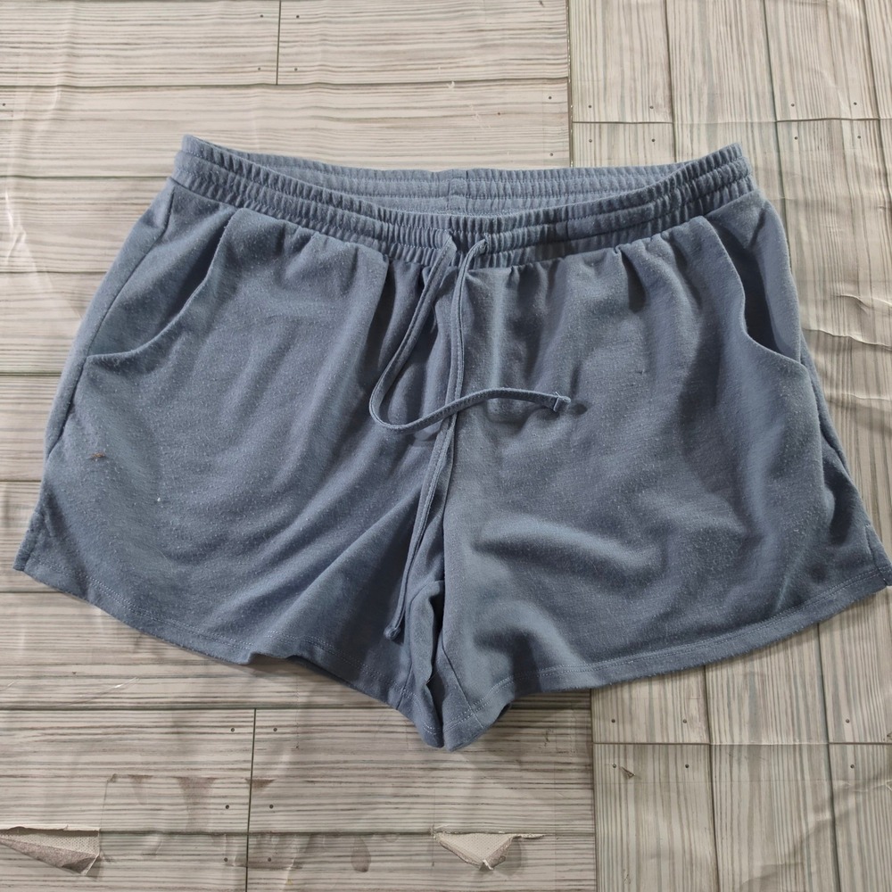 Lucky Brand Womens Blue Lounge Shorts Elastic Drawstring Waist Pockets Size S - Picture 1 of 7